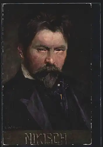 AK Portrait von Nikisch, Komponist