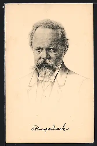 AK Porträtbild des Komponisten Engelbert Humperdinck