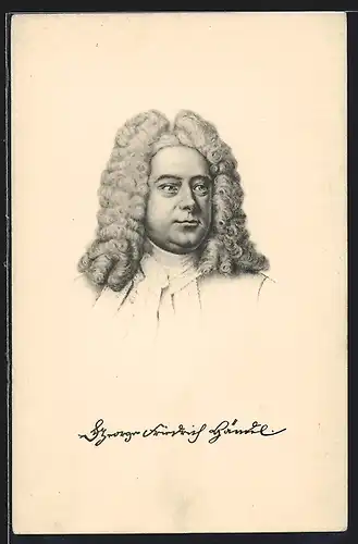 AK Georg Friedrich Händel, 1685-1759, Komponist