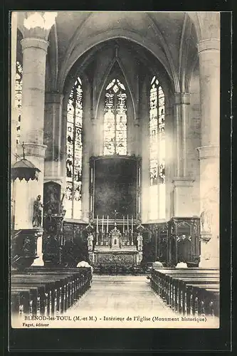 AK Blénod-les-Toul, Intérieur de l`Eglise