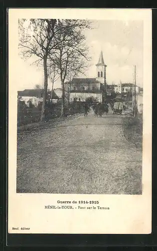 AK Ménil-la-Tour, Pont sur le Terroin