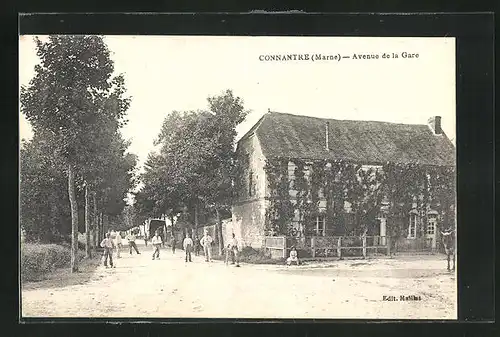 AK Connantre, Avenue de la Gare, Strassenpartie