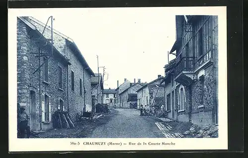 AK Chaumuzy, Rue de la Courte Manche, Strassenpartie