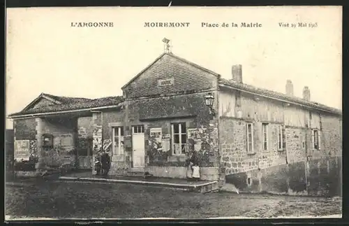 AK Moiremont, Place de la Mairie