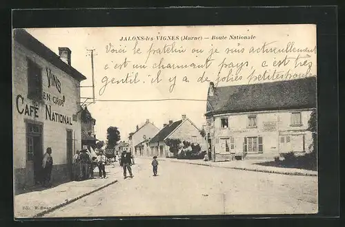 AK Jalons-les-Vignes, Route Nationale