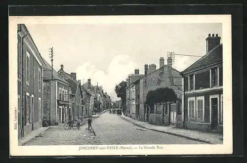 AK Joncherry-sur-Vesle, La Grande Rue