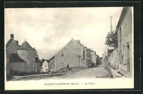 AK Ville-en-Tardenois, la Poste