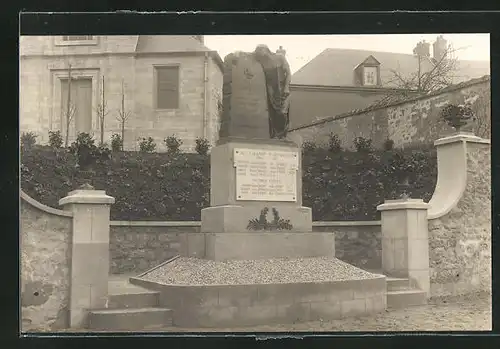 Foto-AK Pargny-les-Reims, Gefallenendenkmal 1914-1918