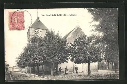 AK Conflans-sur-Seine, L`Eglise, Kirche
