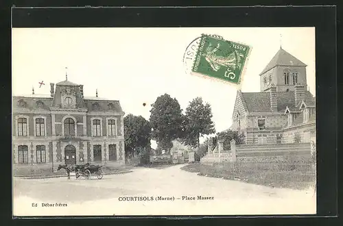 AK Courtisols, Place Massez, Ortspartie