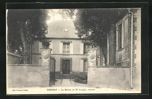 AK Fresnay, La Maison de Mr Langlet, notaire