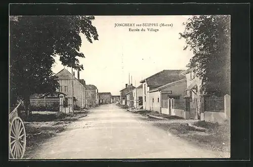 AK Jonchery-sur-Suippes, Entrée du Village