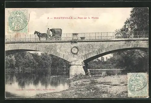 AK Hauteville, Pont sur la Marne