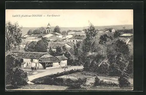 AK Saint-Jean-sur-Tourbe, Vue Générale, Teilansicht vom Ort