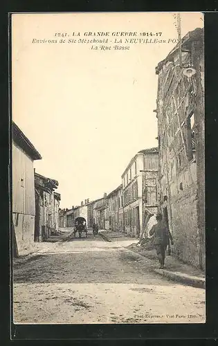 AK La Neuville-au-Pont, La Rue Basse