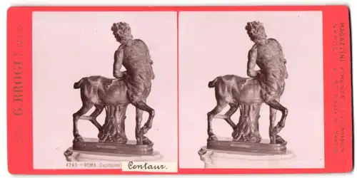 Stereo-Fotografie Giacomo Brogi, Firenze, Ansicht Rom, Centaur