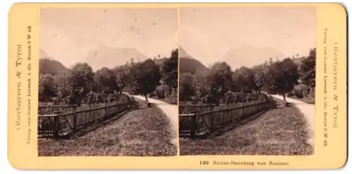 Stereo-Fotografie Gustav Liersch & Co., Berlin, Ansicht Ramsau, Reiter-Steinberg