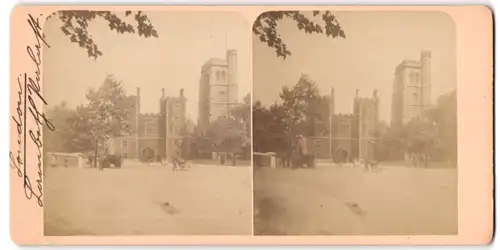 Stereo-Fotografie unbekannter Fotograf, Ansicht London, Lambeth Palace