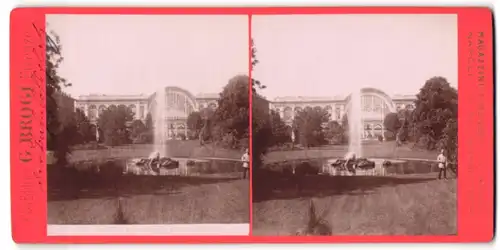 Stereo-Fotografie G. Brogi, Firenze, Ansicht Torino, Bahnhof