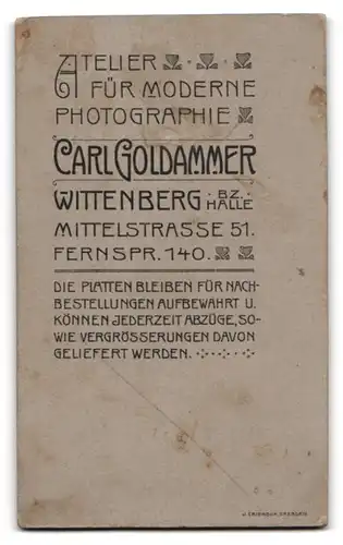 Fotografie Carl Goldammer, Wittenberg, Portrait zwei Kleinkinder mit rasiertem Schädel