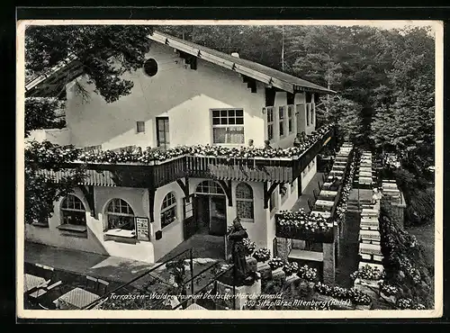AK Altenberg / Rhld., Terrassen-Waldrestaurant Deutscher Märchenwald