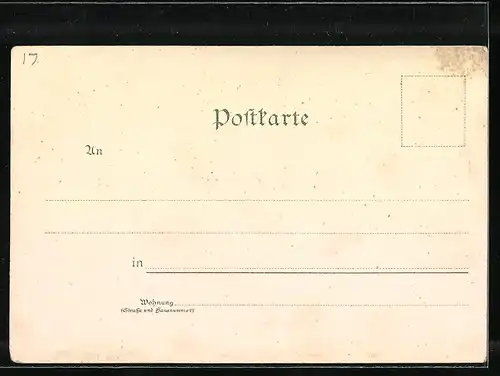 Lithographie Dresden-Neustadt, Neustädter Markt, Italienisches Dörfchen