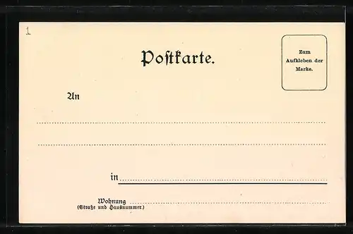 AK Alt-Frankfurt, Eiserner Steg und Dom, Wappen