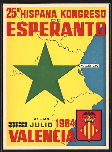 AK Valencia, 25a Hispana Kongreso de Esperanto 1964