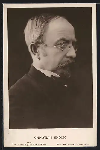 AK Komponist Chritian Sinding im Portrait