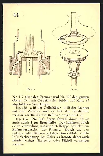 AK Dresden, Reklame für die Firma Kretzschmar, Bösenberg & Co., Serrestrasse 5 und 7, Brenner einer Öllampe