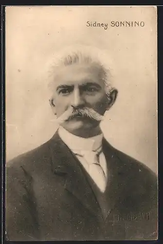 AK Sidney Sonnino, italienischer Politiker und Staatsmann