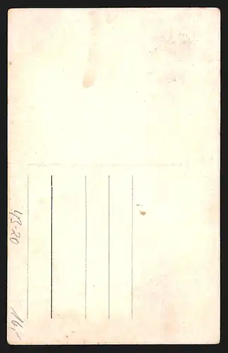 AK Übergewichtige Frau Antonietta auf einem Stuhl