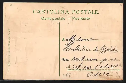 Passepartout-AK Torino, Castello Medioevale, Wappen von Roma, Palermo und Napoli, Briefmarken