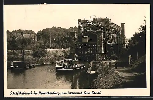 AK Henrichenburg, Schiffshebewerk am Dortmund-Ems-Kanal