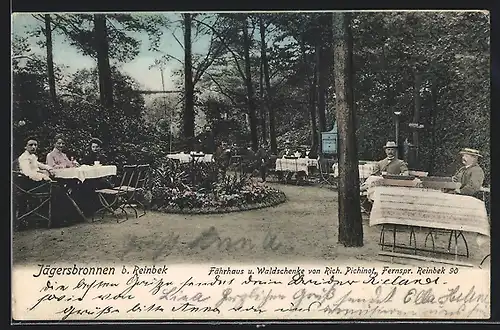 AK Jägersbronnen bei Reinbek, Gasthaus Fährhaus und Waldschänke von Rich. Pichinot