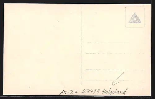 AK Helgoland, Oberland mit Kirche und Zeppelin