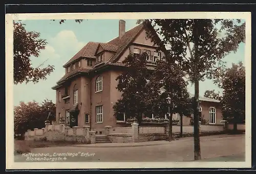 AK Erfurt, Gasthof Eremitage von Karl Silbermann, Blosenburgstrasse 4