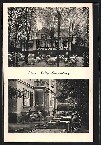 AK Erfurt, Cafe Augustaburg, Jahnstrasse 3