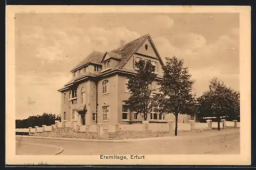 AK Erfurt, Gasthaus Eremitage, Blosenburgstrasse 4