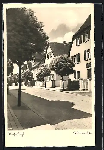 AK Vieselbach, Häuser der Bismarckstrasse