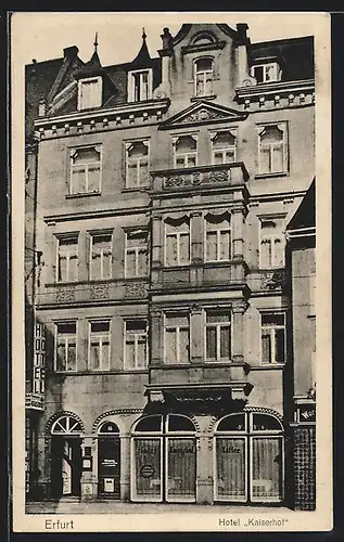 AK Erfurt, Hotel Kaiserhof am Hauptbahnhof