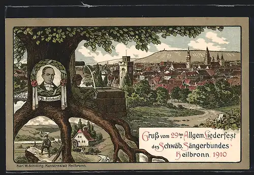 AK Heilbronn, 29. Allg. Liederfest des Schwäb. Sängerbundes 1910