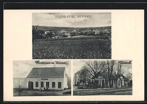 AK Siluvky, Restaurace na Verande, Nádrazí, Celkový pohled