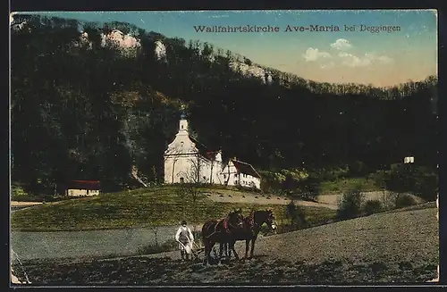 AK Deggingen, Die Wallfahrtskirche Ave-Maria