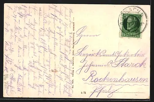 AK Ansbach, Generalansicht der Ortschaft