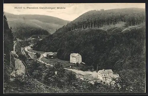 AK Gehlberg /Thür. Wald, Hotel und Pension Gehlberger Mühle