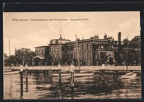 AK Kiel, Kaiserliches Yachtclubhaus und Restaurant, Seebadeanstalt