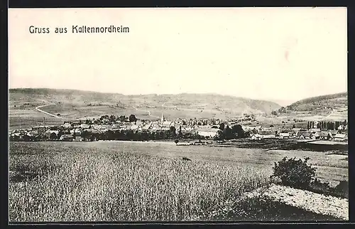 AK Kaltennordheim, Totalansicht aus der Vogelschau