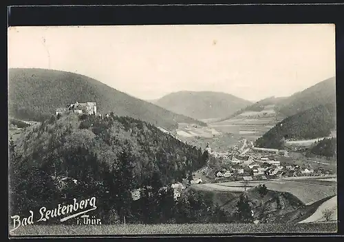 AK Bad Leutenberg i. Thür., Panoramaansicht des Ortes