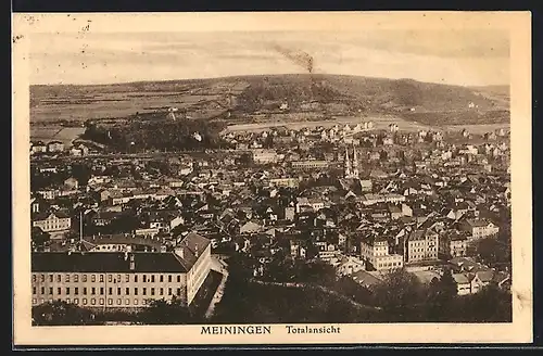 AK Meiningen, Totalansicht der Stadt